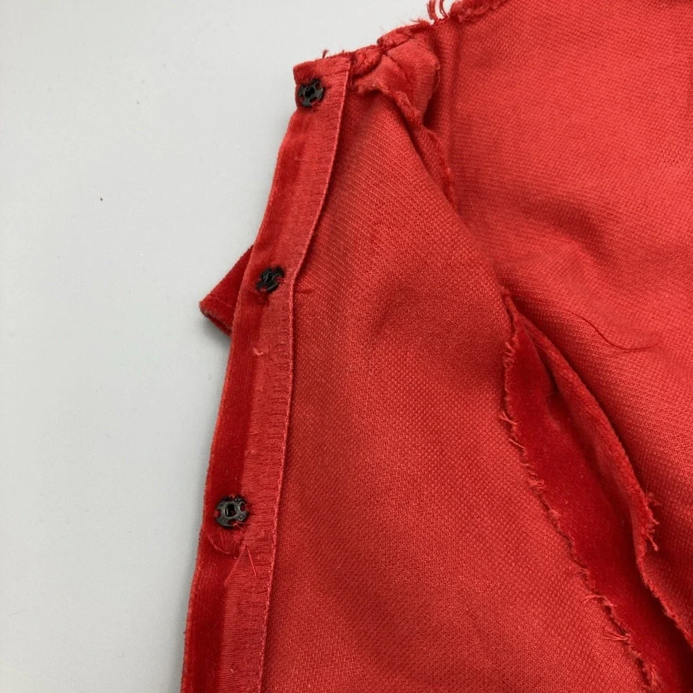 Vintage Handmade Red Velvet Barbie Doll Coat 7